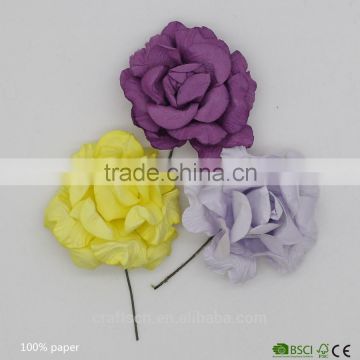 Hand craft flower made of brich wood pulp