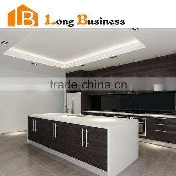 Wood grain laminate italian kitchen cabinet manufacturers