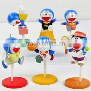 PVC mini action figures with base,custom PVC mini cartoon character action figures