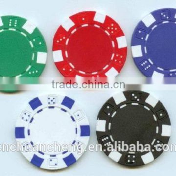 Hot selling popular 11.5g clay/ceramic dice casino poker game chips with custom logo printing                        
                                                Quality Choice