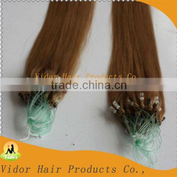 Factory Wholesale Cheap Price Tangle Free 100% Human Hair #6 Micro Loop Indian Hair