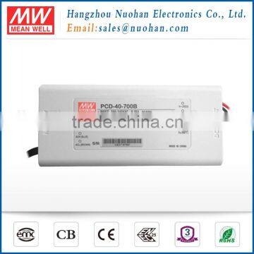 Meanwell led power supply 40w 700ma/40w 700mA constant current led driver PCD-40-700B