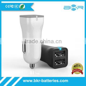 Dual Port Custom Usb Car Charger for Mobilephone