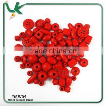 wholesale bulk colorful wooden beads