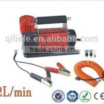 12v Car air compressor, 45A air pump, 160L/min air inflator, 2*cylinders air compressor