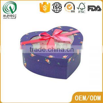 Spot color printing clear pvc window toy packaging heart-shaped gift boxes different shaped gift boxes                        
                                                                                Supplier's Choice