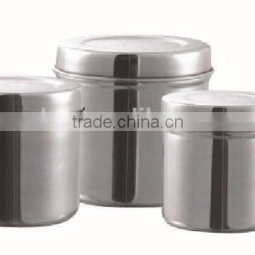 MK03-719 Hospital Surgical Medical Stainless Steel Medical Hollow Ware Instruments Sterilization Tray Ointment Jar