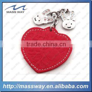 customized promotion fashion rabbit 3d heart metal red leather keychain                        
                                                Quality Choice
                                                    Most Popular