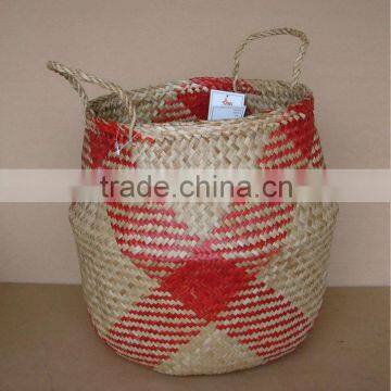 Beautiful Straw Basket With Handle