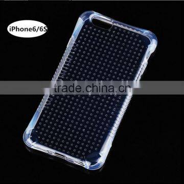 Transparent Clear TPU Silicon+Metal Kickstand Stand Case for Iphone 6 Plus/iphone 6/iphone SE/5S/4S photo-2