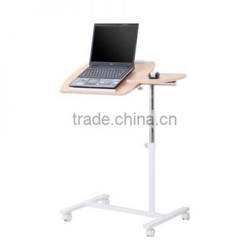 Notebook table desk on wheel