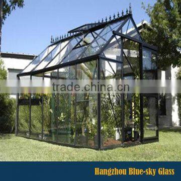 CE certificated 6+0.76+6mm clear laminated/tempered greenhouse glass