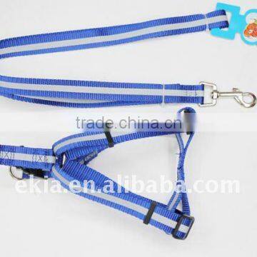 Reflective dog harness set