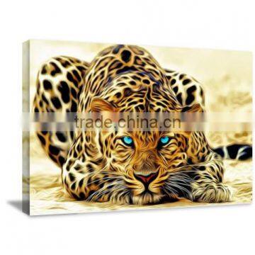 With Framed Big Cat Tiger Canvas Printed Painting Art for Livingroom Decor DWYS03