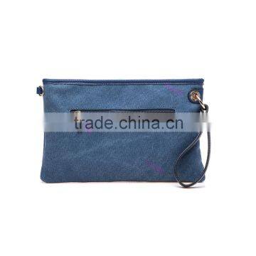 Small Bling Rhinestone Denime Bag With Wristlet Strap Women Navy Blue Crossbody Bag photo-4