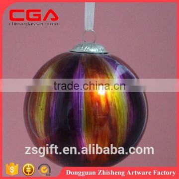 grace hand painted glass ball for christmas decoration