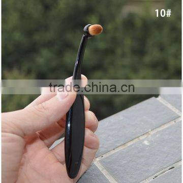 Private Label Cosmetics 2016 Hot Sale ToothBrush Shape Foundation Oval Makeup Brush Set photo-5