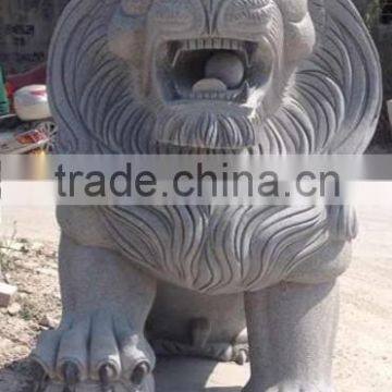 abstract handcarving stone lion garden sculptures