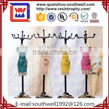 Polyresin Jewelry Holder New Model Girl Dress