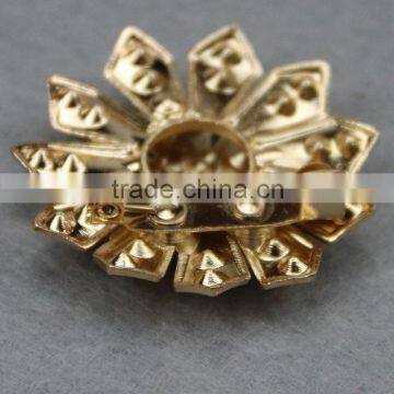 New Metal Alloy Rhinestone Brooch Pin