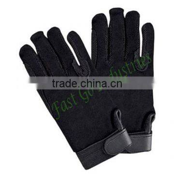 High Quality Leather Riding Gloves with Snap-fastener