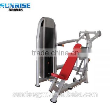 seated incline chest press