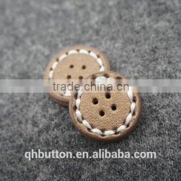 chinese manual pu leather button for clothing