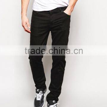 shiny jeans in black for men