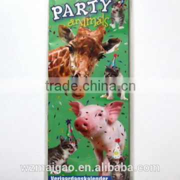 2014 calendar with party animals designs