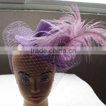 Ladies Party Evening Cocktail Fascinator Flower Feather Brooch Pin Hair Clip New