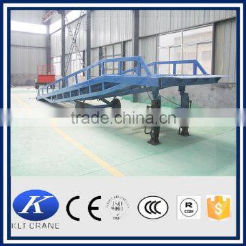 6 ton hydraulic mobile dock container load ramp for forklift