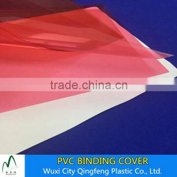 Red Color A3 A4 PVC Book Binding Cover 0.15mm 0.18mm 0.20mm 0.25mm Transparent PVC Sheet