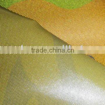 camouflage fabric with bright PU