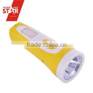 Winningstar 3+1W Powerful Rechargeable LED Torches Light in ABS Plastic