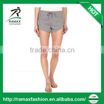 Ramax Custom Women Sport Casual Fleece Shorts With Scalloped Hem photo-4