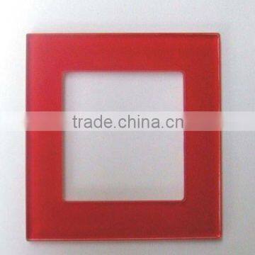 colorful square decorative glass switch panel