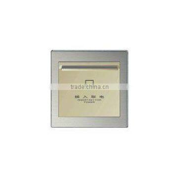 Hotel style inserting card switch