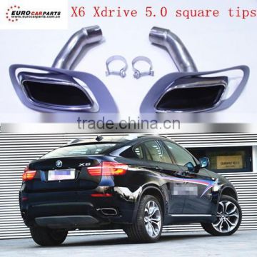 X6 square muffler tips for 3.0 3.5 4.0 change to 5.0i