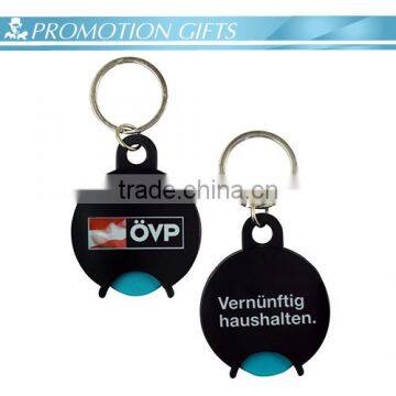 Design Coin Key Ring Trolley Token plastic Holder
