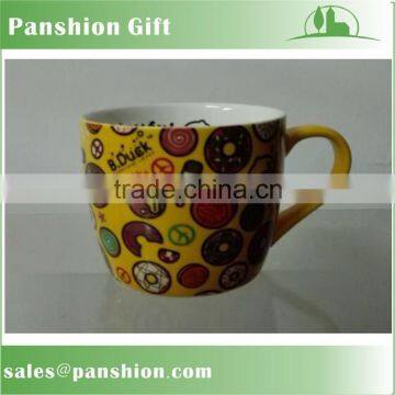 Best quality ceramic coffee cup with decal finish