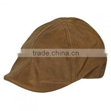 Custom made blank cotton canvas Ivy Cap/flat cap