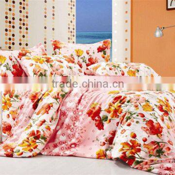 3pcs or 4pcs Flower Print Comforter Set !Queen or King Size /comfortable Bedsheet Set