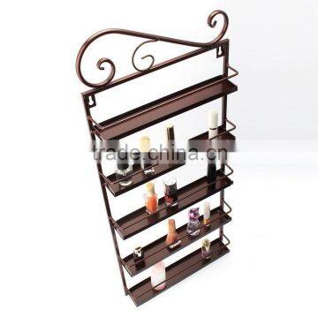 Bronze Nail Polish Wall Rack Organizer/Shelf Holds 50 Bottles photo-3