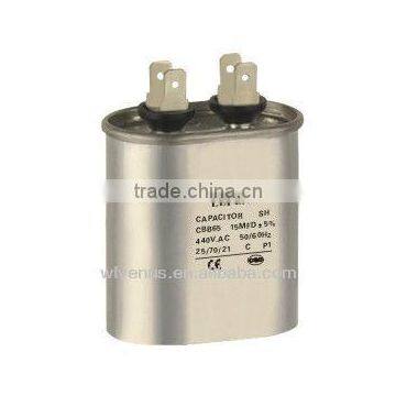 aluminum case oval type cbb65 air condition 240v ac motor capacitor