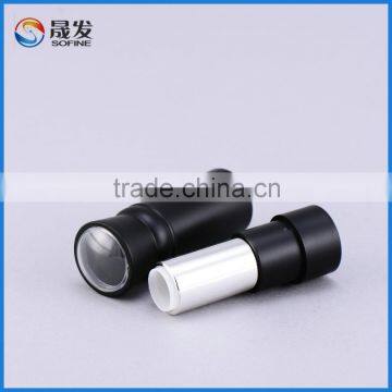 Luxury Flashlight Shape Matte Black Empty Lipstick Container photo-3