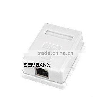 CAT6 FTP 1 port RJ45 surface mount box,1-port surface mount box