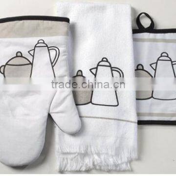 printed cotton kitchen towel set pot holder oven mitten home textile china products