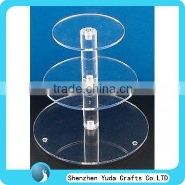 hot sale clear acrylic table counter desktop cake candy display stand rack holder China's manufacturer