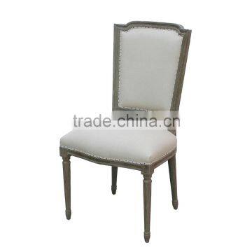 Classic style oak chair restaurant armless wood chair