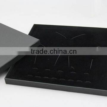 High quality black medal packaging storage box with foam insert